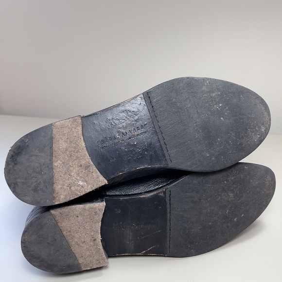 Freda Salvador Strong Chelsea Tall Black Leather Boot - Picture 13 of 16